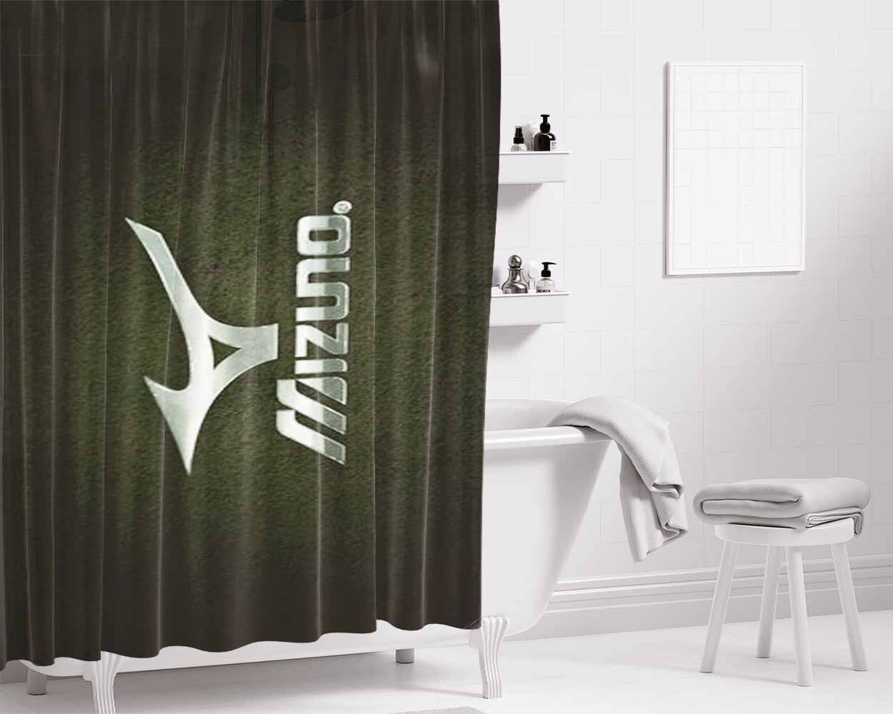 Mizuno Art Bathroom Shower Curtain Fabric Waterproof | 66 X 72 Inch