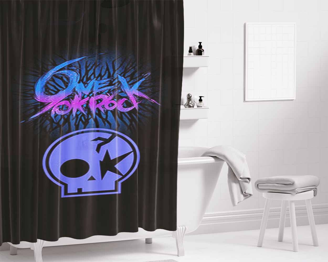 One Ok Rock Band Bathroom Shower Curtain Fabric Waterproof | 66 X 72 Inch