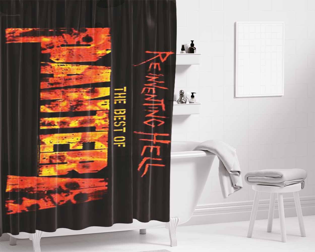 Pantera Reinventing Hell Bathroom Shower Curtain Fabric Waterproof | 66 X 72 Inch