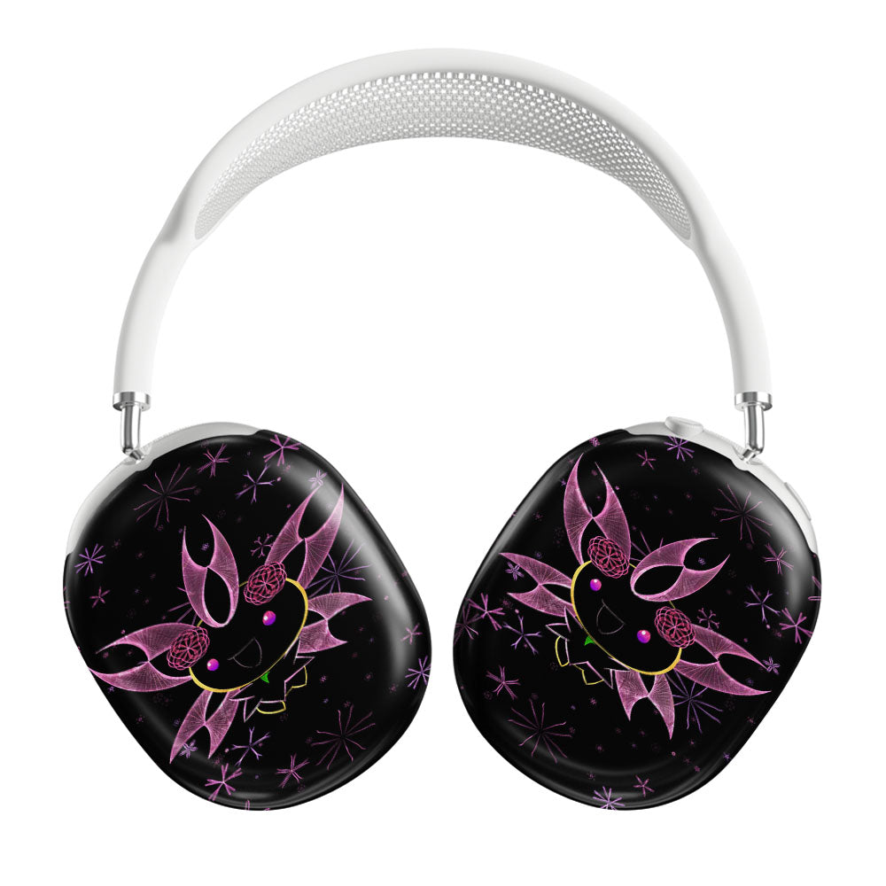 Cherrim Pokemon Line Art On Black Airpods Max Tough Case