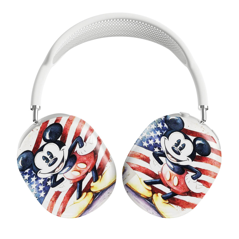 Dinsey Mickey Mouse Retro Usa Flag Airpods Max Tough Case