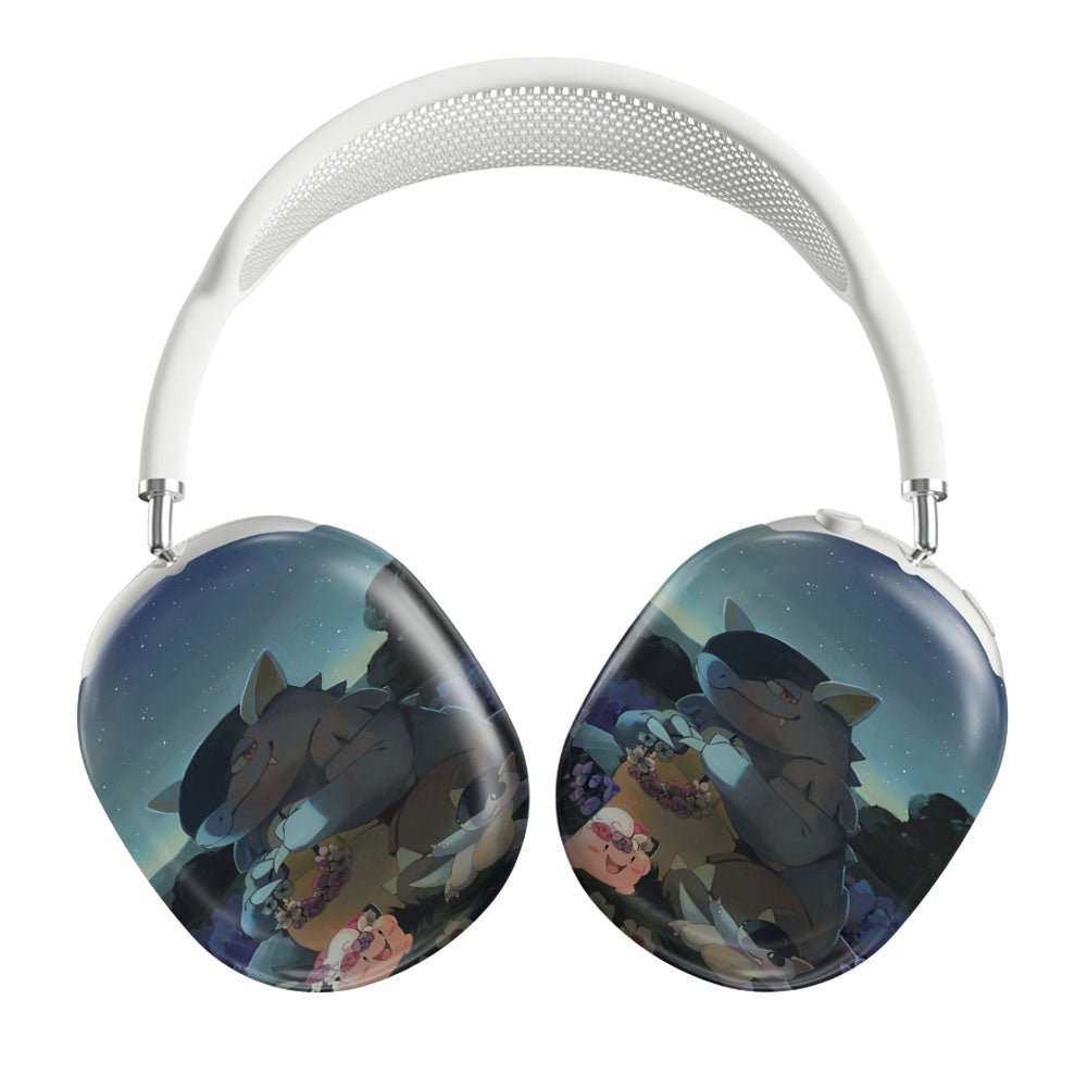 Kangaskhan And Cleffa Pokemon Art Airpods Max Tough Case