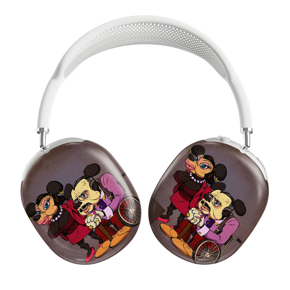 Mickey Mouse Old Age Canvas Painting Airpods Max Tough Case