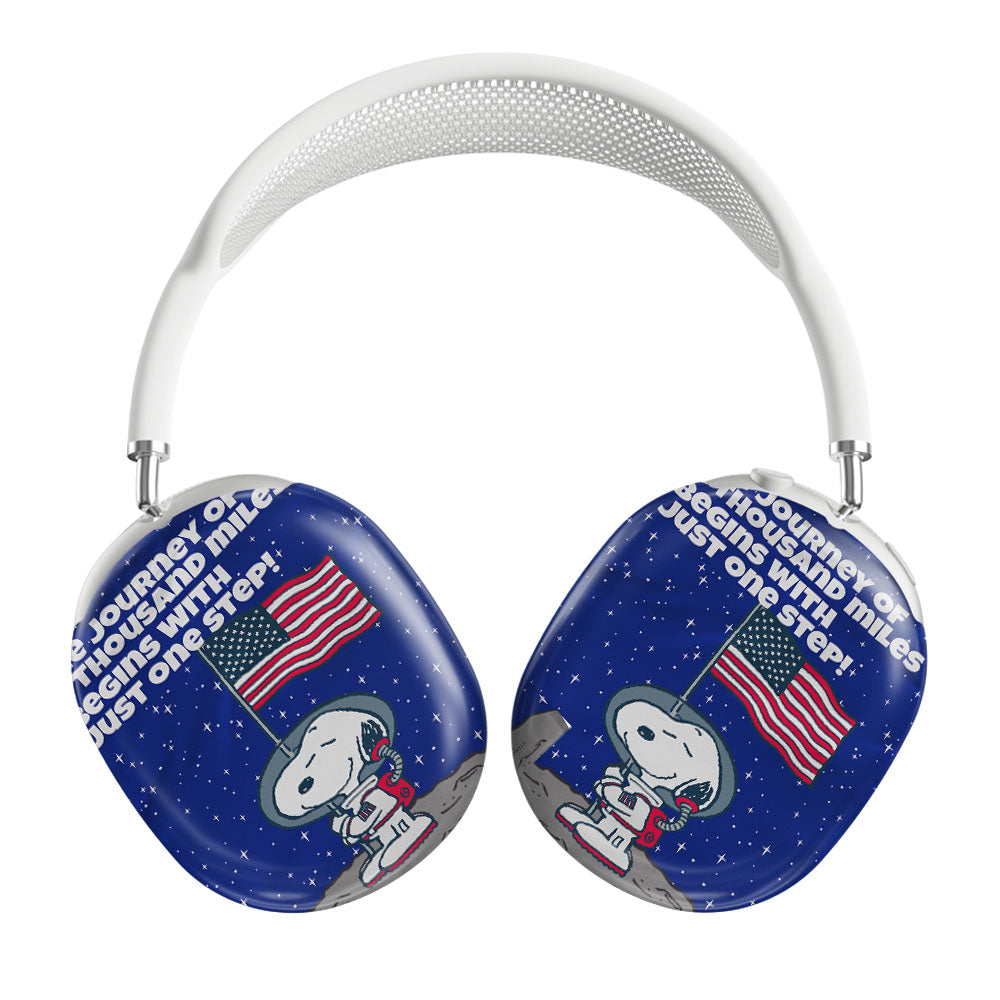 Peanuts Astronaut Snoopy One Step Airpods Max Tough Case