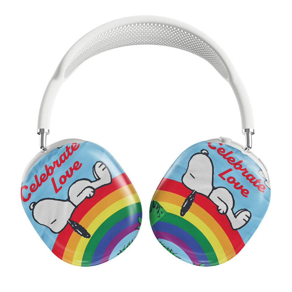 Peanuts Rainbow Celebrate Love Snoopy Airpods Max Tough Case