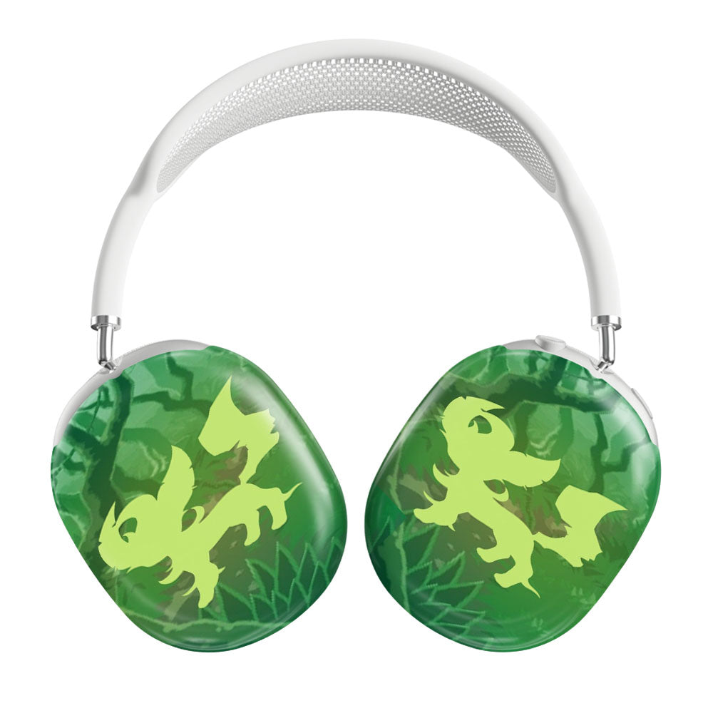Pokemon Leafeon Green Silhouette Airpods Max Tough Case