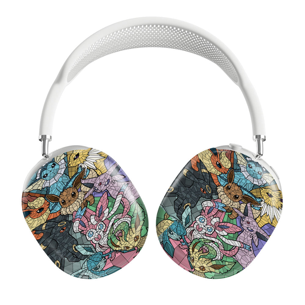 Pokemon Stained Glass Eevee Evolutions Airpods Max Tough Case