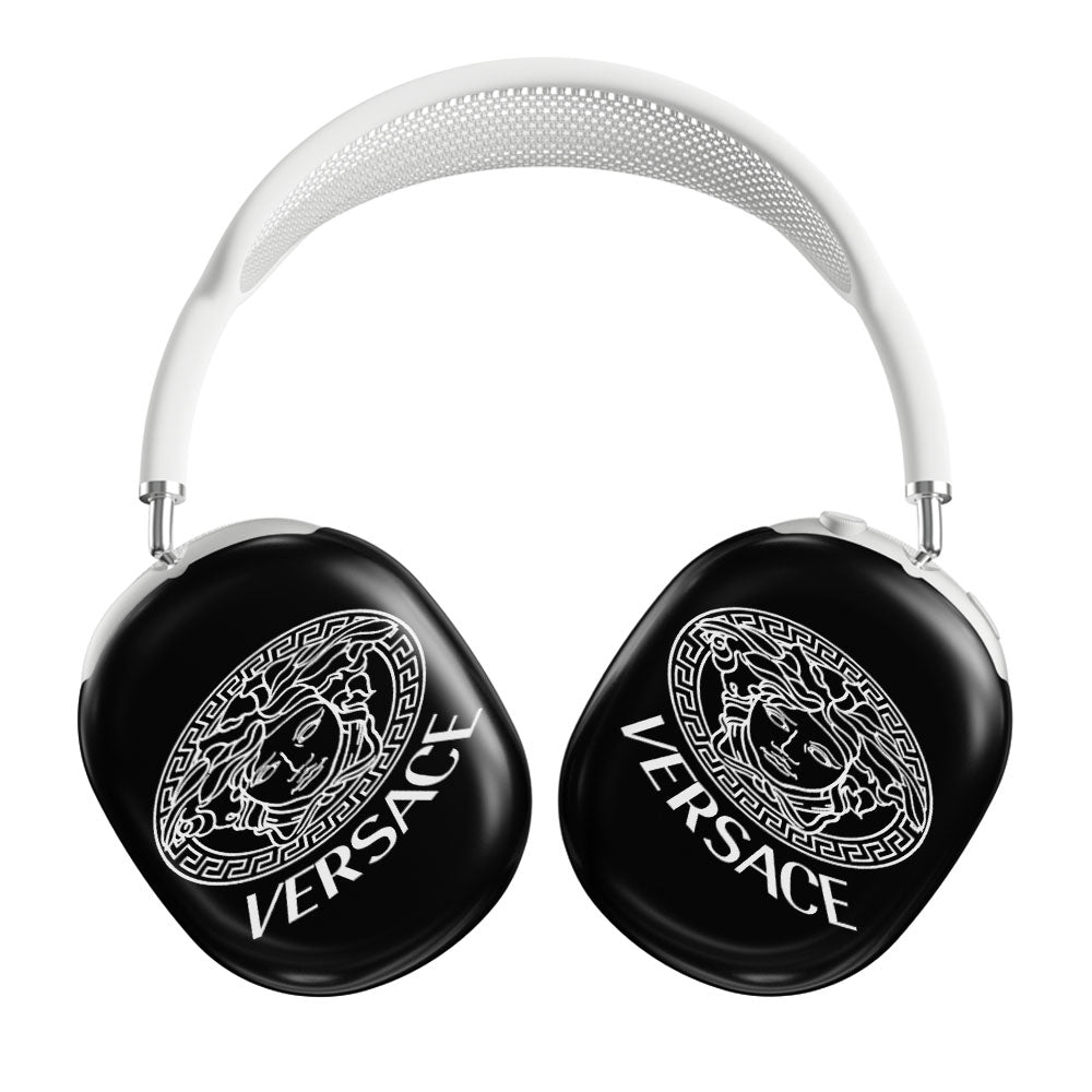 Black White Versace Airpods Max Tough Case