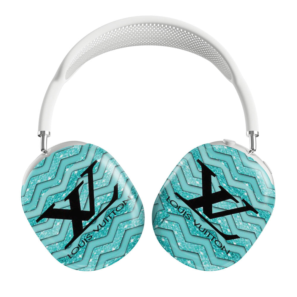 Louis Vuitton Sky Blue Chevron Airpods Max Tough Case