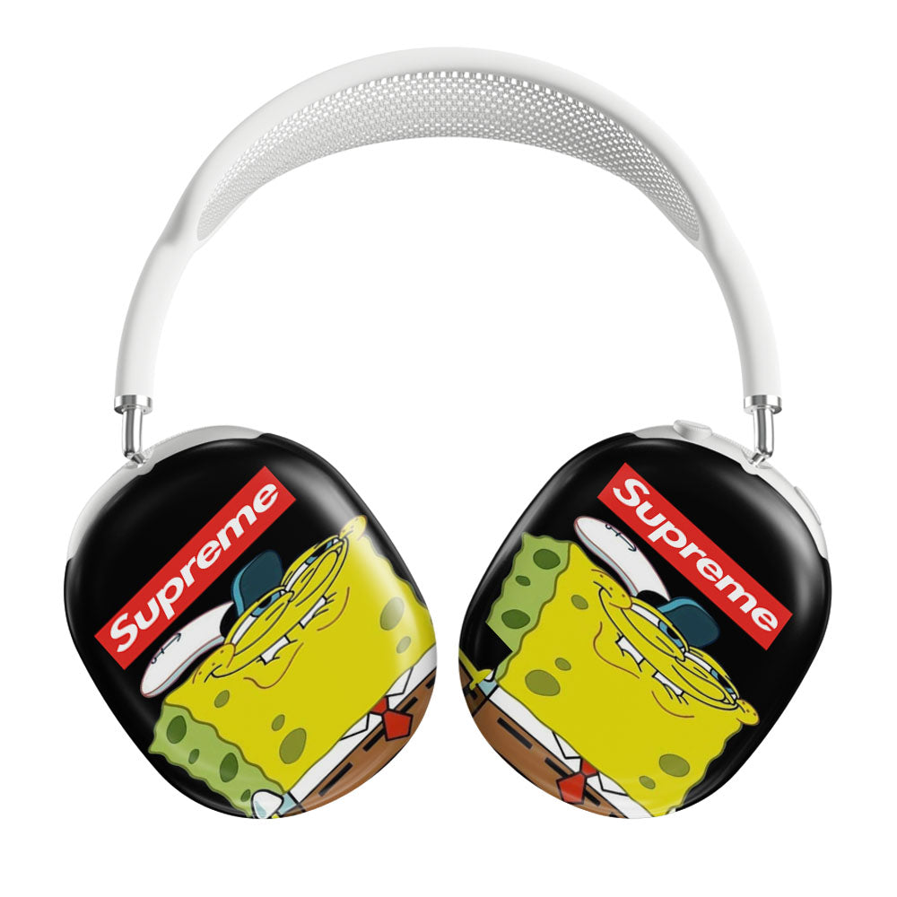 Spongebob Squarepants Meme Supreme Black Airpods Max Tough Case