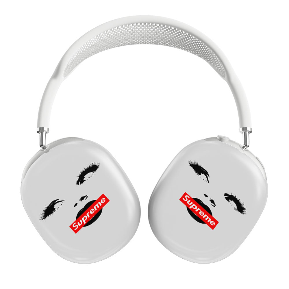 Supreme Girly Black And White Airpods Max Tough Case