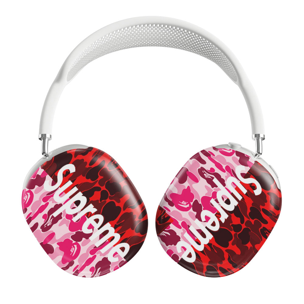 Supreme Pink Red Airpods Max Tough Case