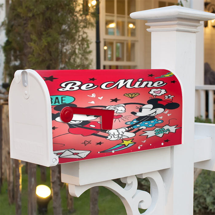 Loving Arms Mickey & Minnie Magnetic Mailbox Cover 18" X 21" Outdoor Decor