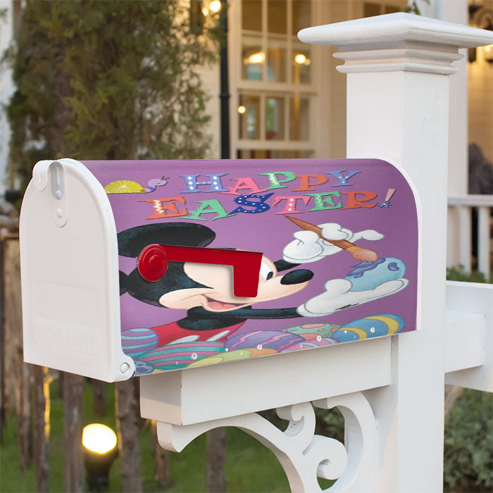 Mickey Happy Easter Magnetic Mailbox Cover 18" X 21" Outdoor Decor