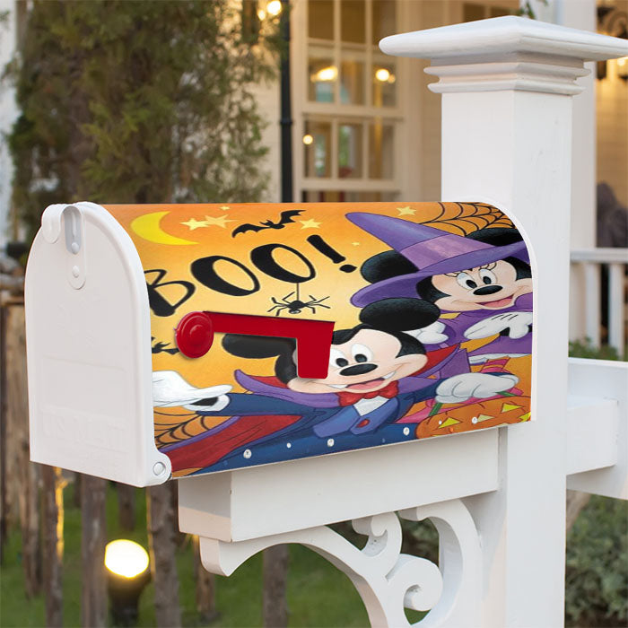 Mickey Minnie Boo Magnetic Mailbox Cover 18" X 21" Outdoor Decor