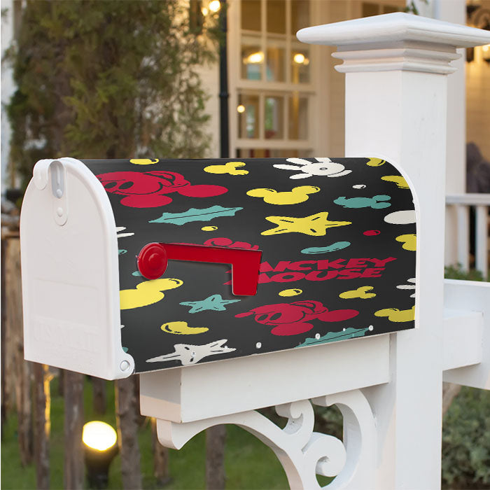 Pattern Mickey Mouse Magnetic Mailbox Cover 18" X 21" Outdoor Decor