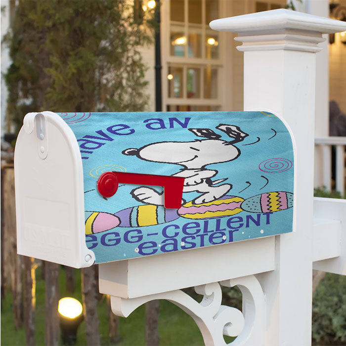 Snoopy Easter Magnetic Mailbox Cover 18" X 21" Outdoor Decor
