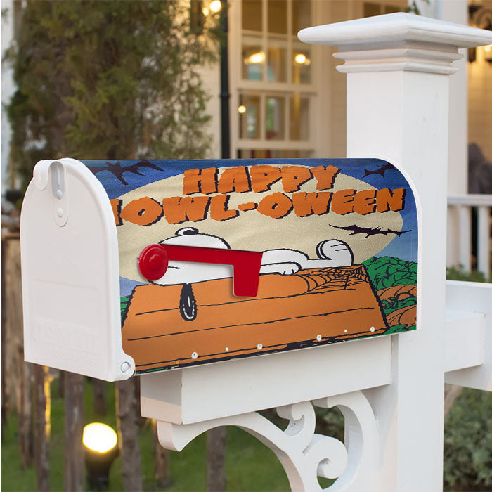 Snoopy Halloween 2 Magnetic Mailbox Cover 18" X 21" Outdoor Decor