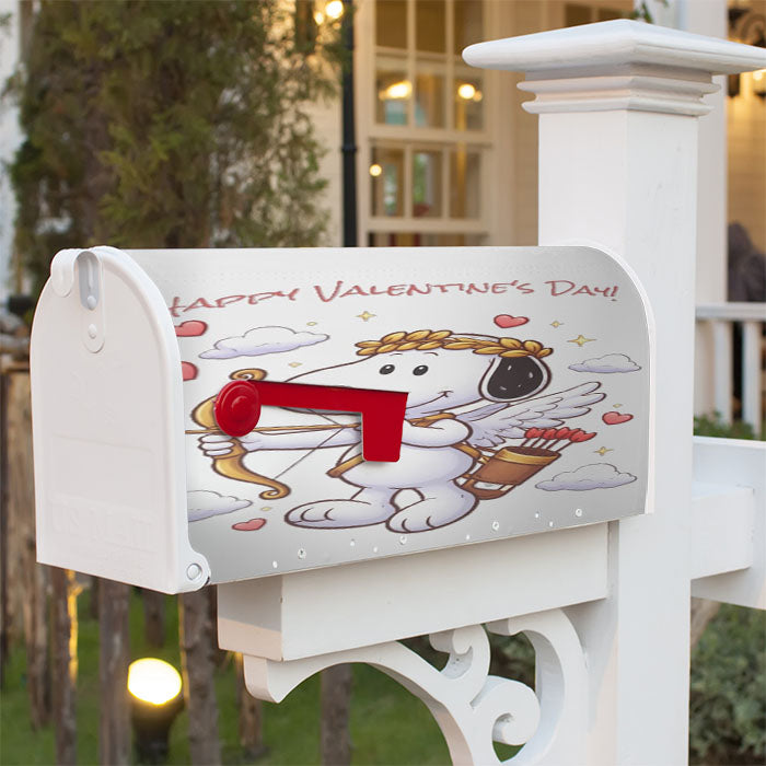 Valentine Cupid Snoopy Magnetic Mailbox Cover 18" X 21" Outdoor Decor