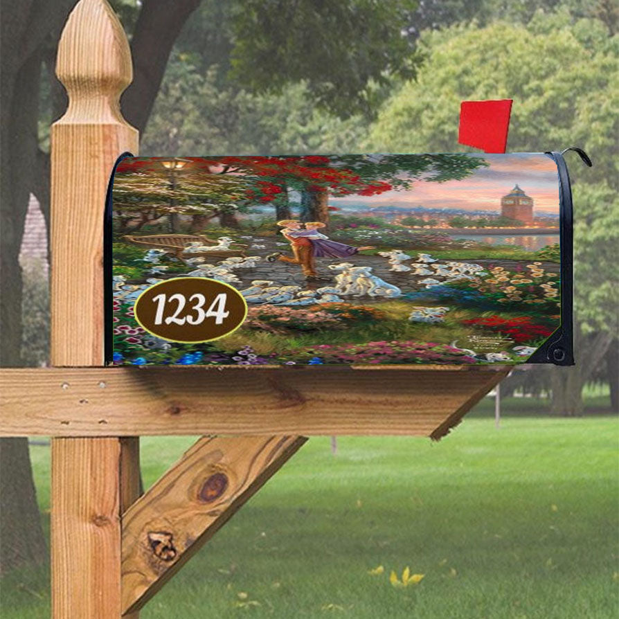 101 Dalmatians Magnetic Mailbox Cover 18" X 21" Outdoor Decor