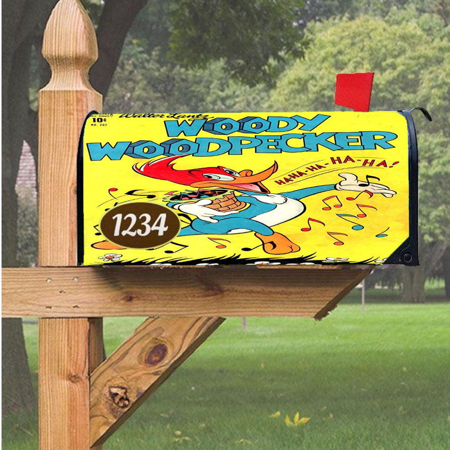 Woody Woodpecker Comics Cover Magnetic Mailbox Cover 18" X 21" Outdoor Decor