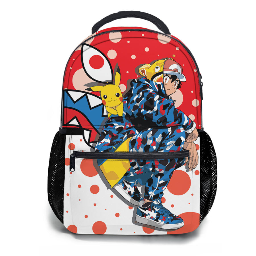 Bape Supreme Pikachu School Backpacks