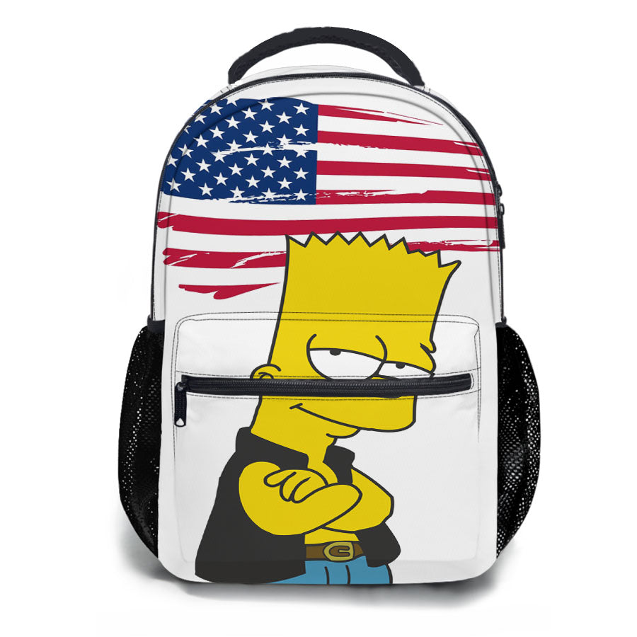 Bart Simpson Supreme Usa School Backpacks