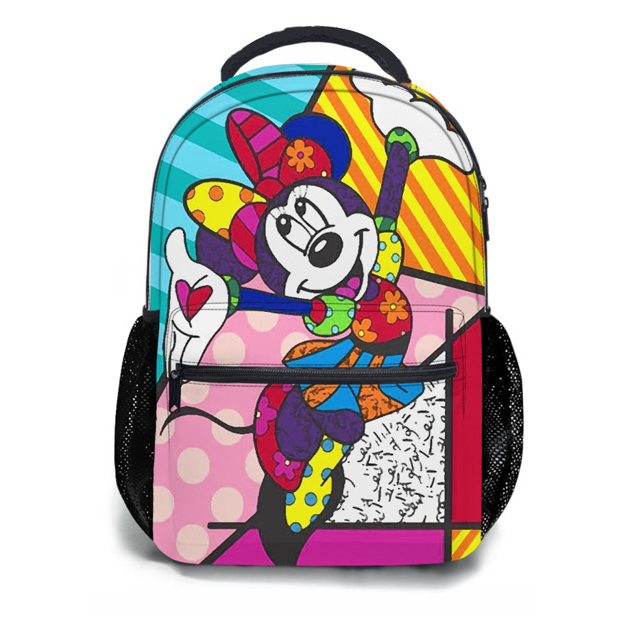 Britto Art Minnie Mouse School Backpacks