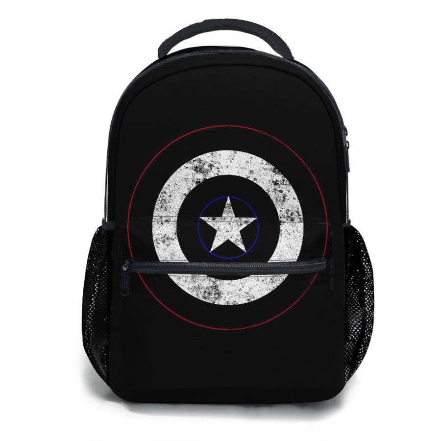 Captain America'S Shield 3 School Backpacks