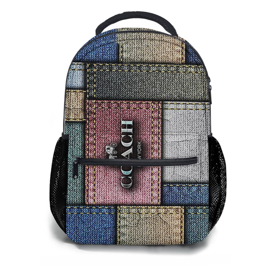 Coach New York Logo Jeans School Backpacks