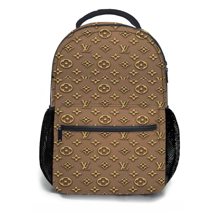 Emboss Louis Vuitton School Backpacks