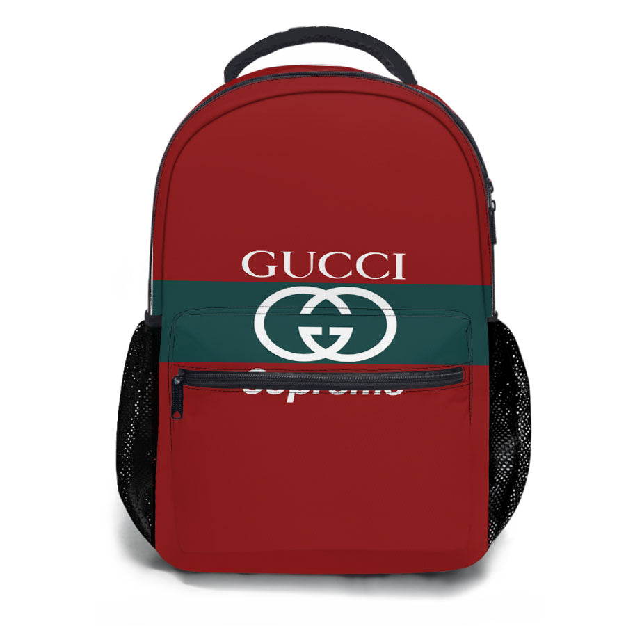 Gucci Supreme Collab School Backpacks