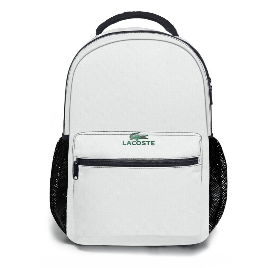 Lacoste Crocodile Logo School Backpacks