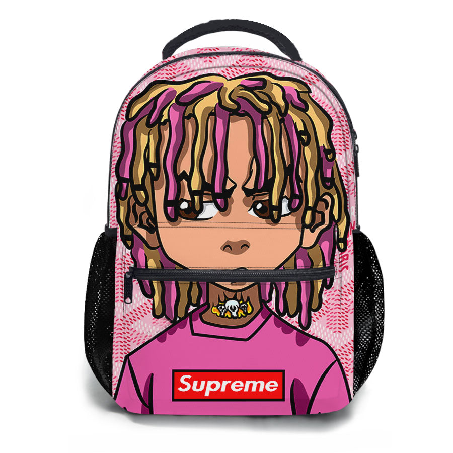 Lil Pump X Supreme School Backpacks