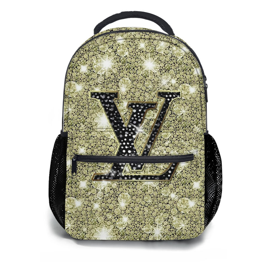 Louis Vuitton Diamond Clean School Backpacks