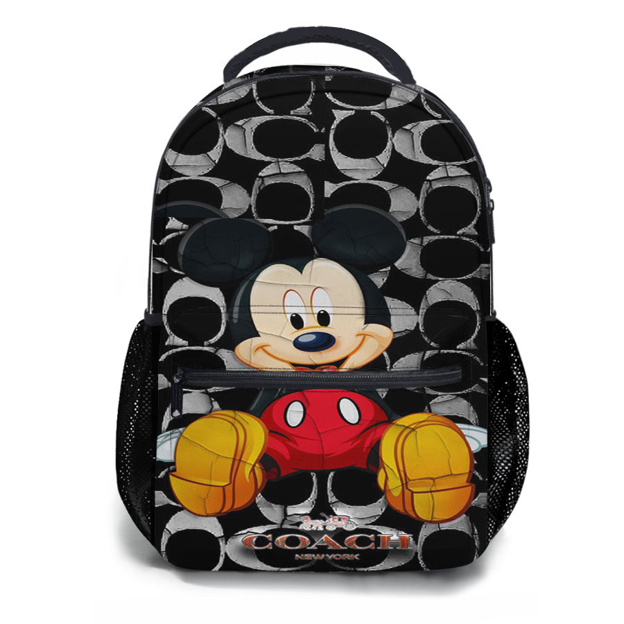 Mickey Mouse Coach Black 5 School Backpacks