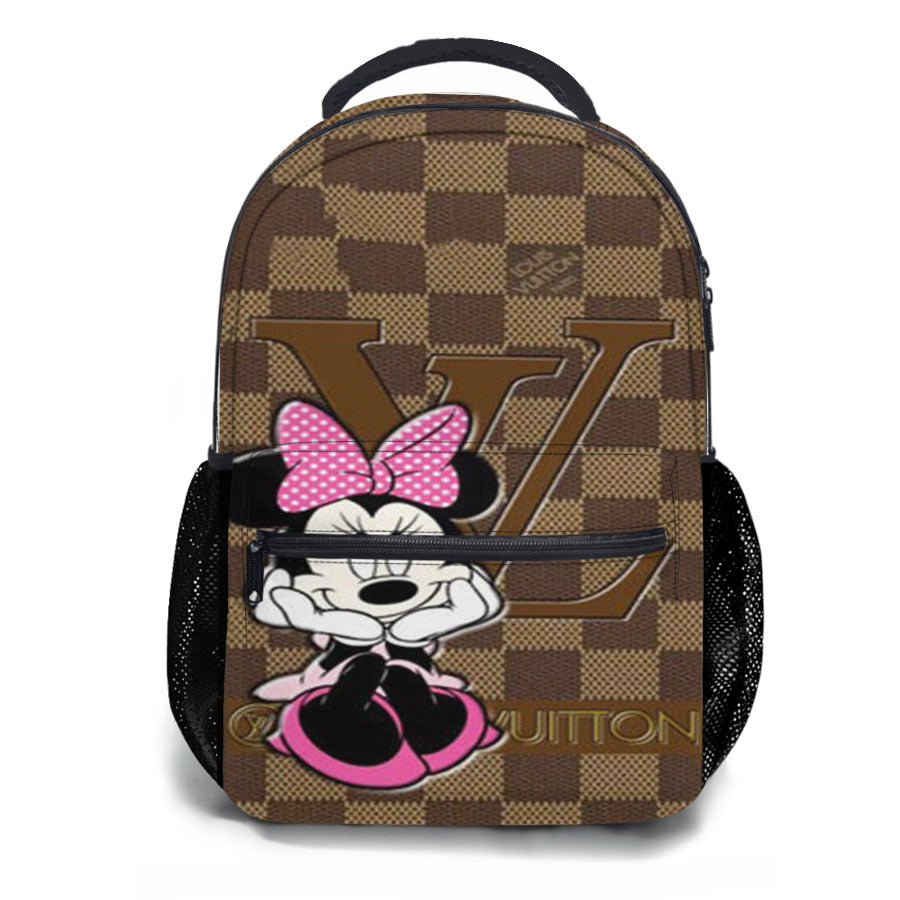 Pretty Minnie Mouse Fashion Lv School Backpacks