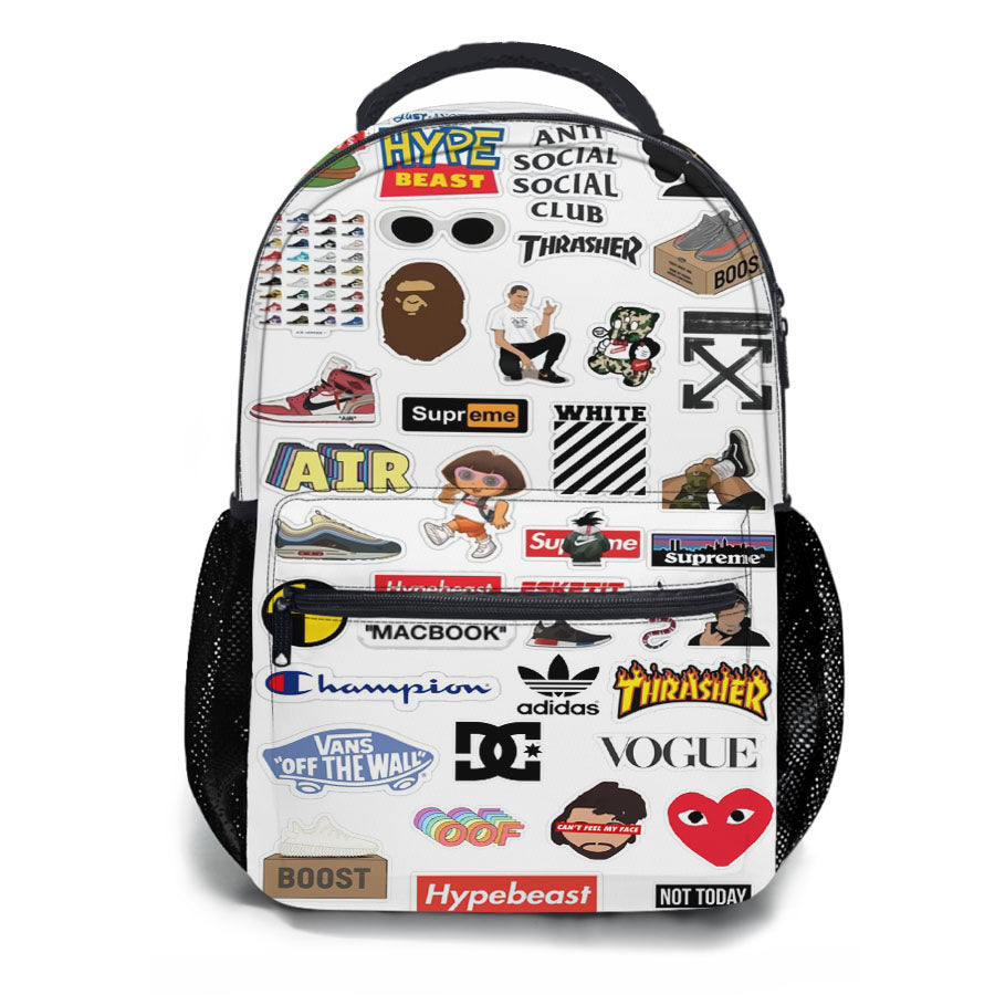 Sticker Habbit 006 School Backpacks