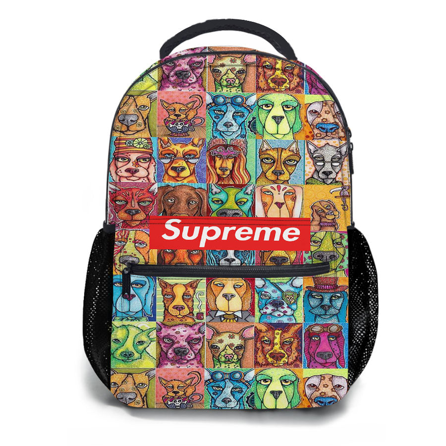 Supreme Dogs Collection School Backpacks