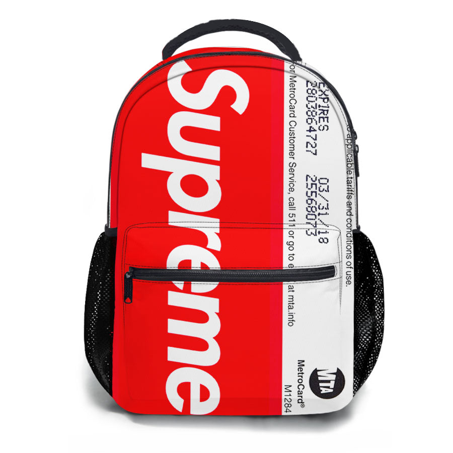 Supreme Mta Metro Card School Backpacks