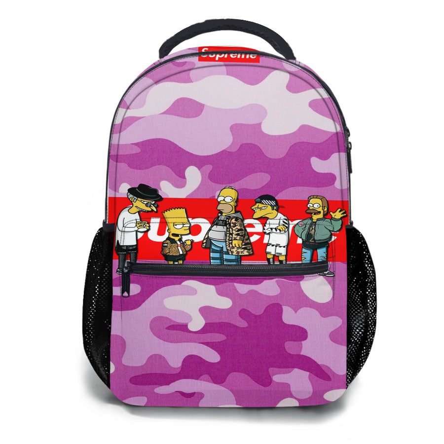 Supreme Pink Camo School Backpacks