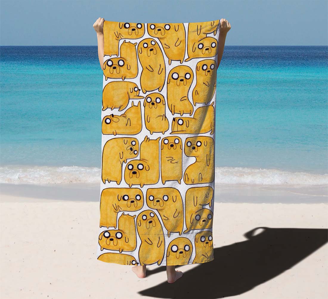 Adventure Time Jake Pattern Beach Towels