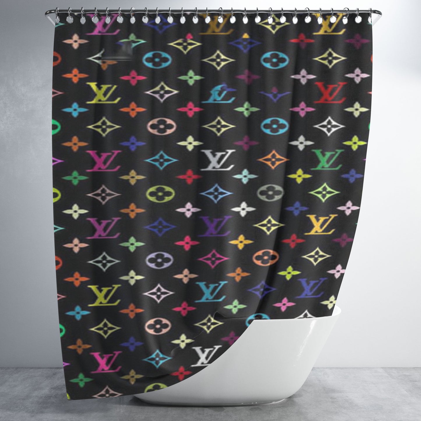 Louis Vuitton Great Brand Bathroom Shower Curtain Fabric Waterproof | 66 X 72 Inch