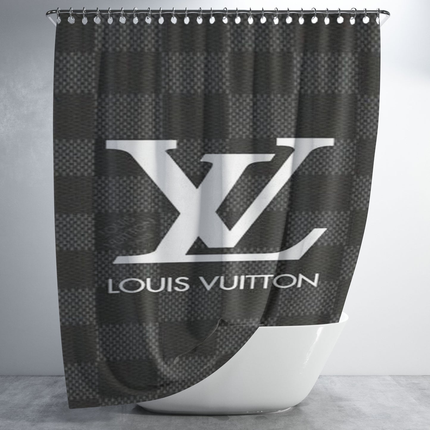 Louis Vuitton W4792 Bathroom Shower Curtain Fabric Waterproof | 66 X 72 Inch