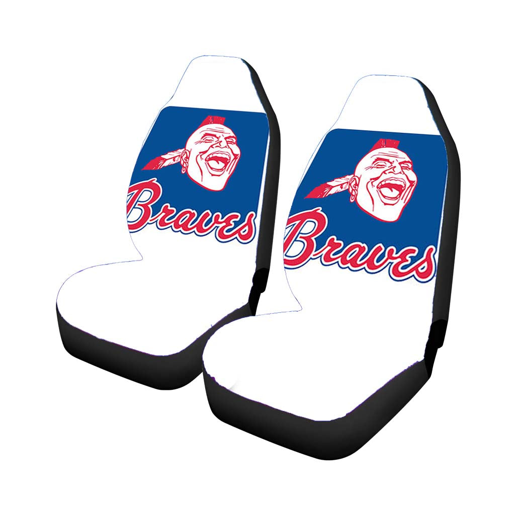 Braves Blue Art Car Seat Covers