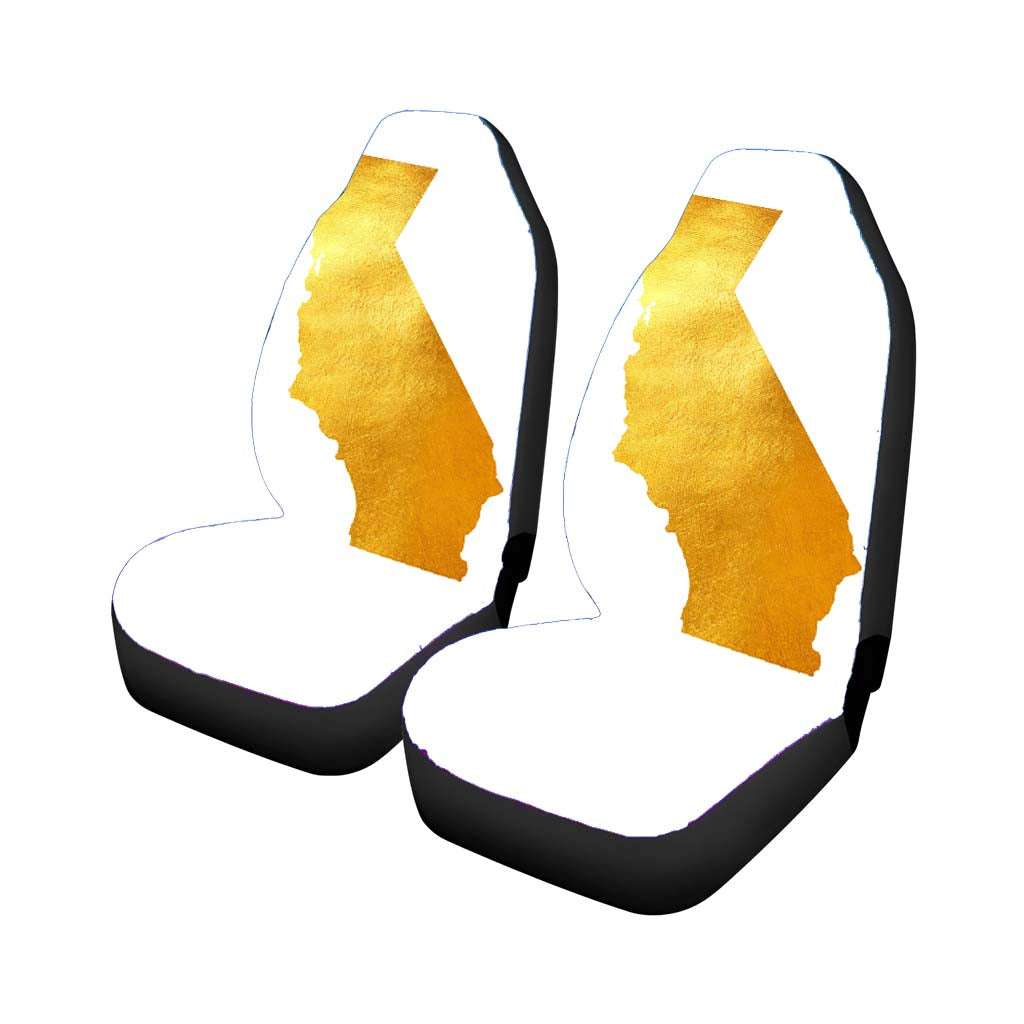 California Golden State Map Car Seat Covers