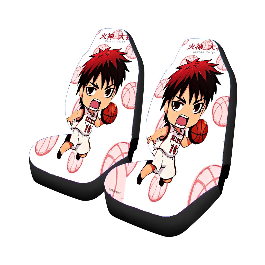 Chibi Red Kagami Taiga Kuroko No Basket Car Seat Covers
