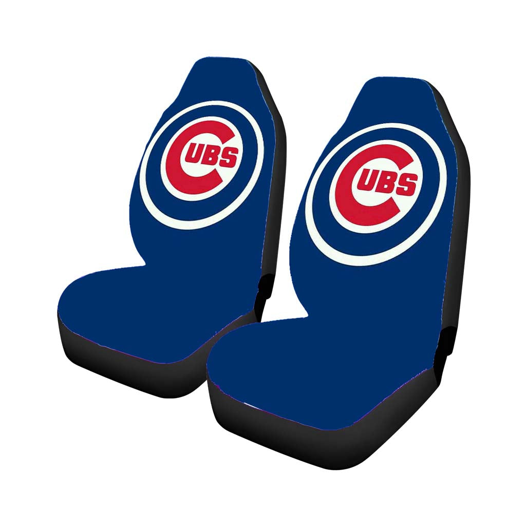 Chicago Cubs Red White Blue Car Seat Covers