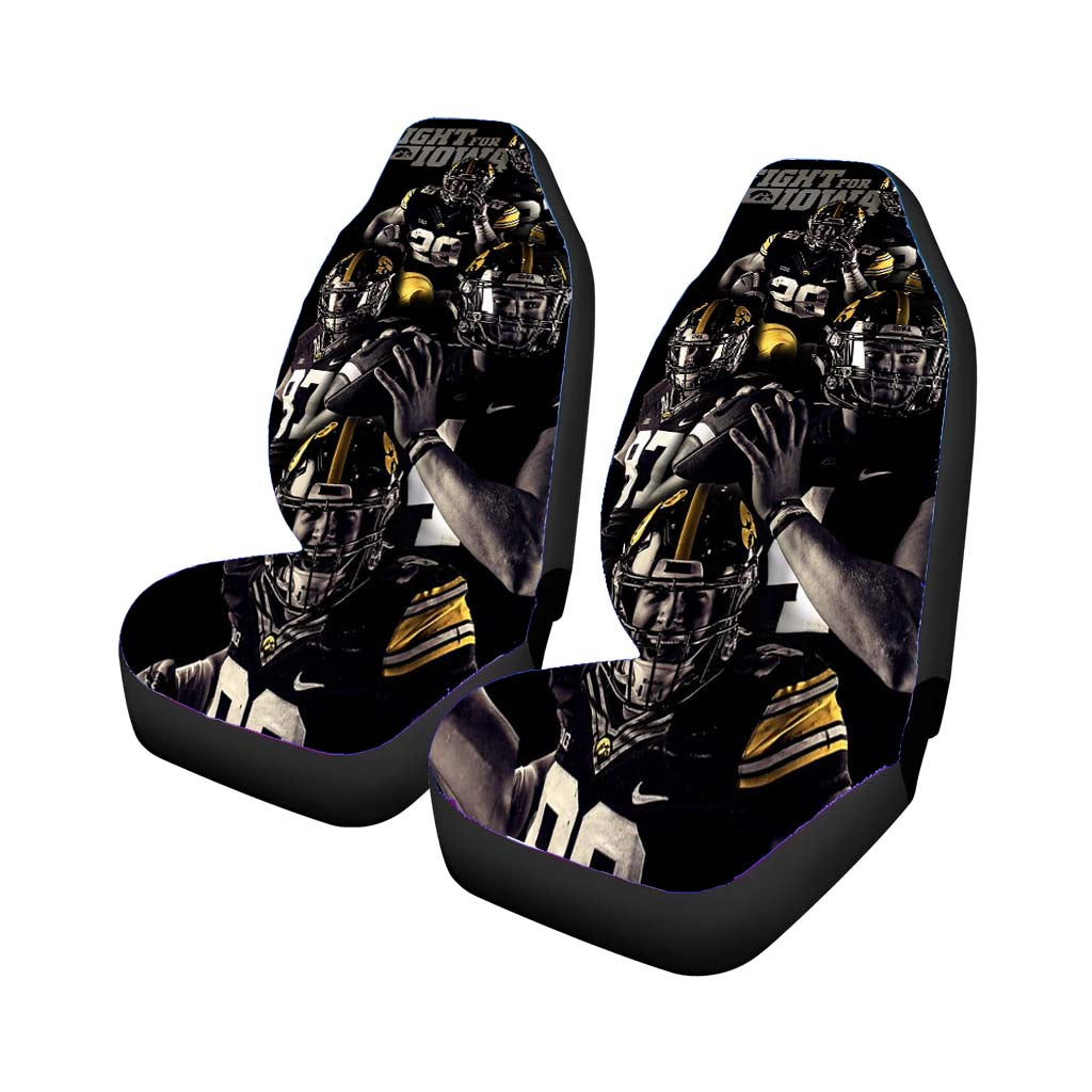 Fight For Iowa Hawkeyes Art Car Seat Covers