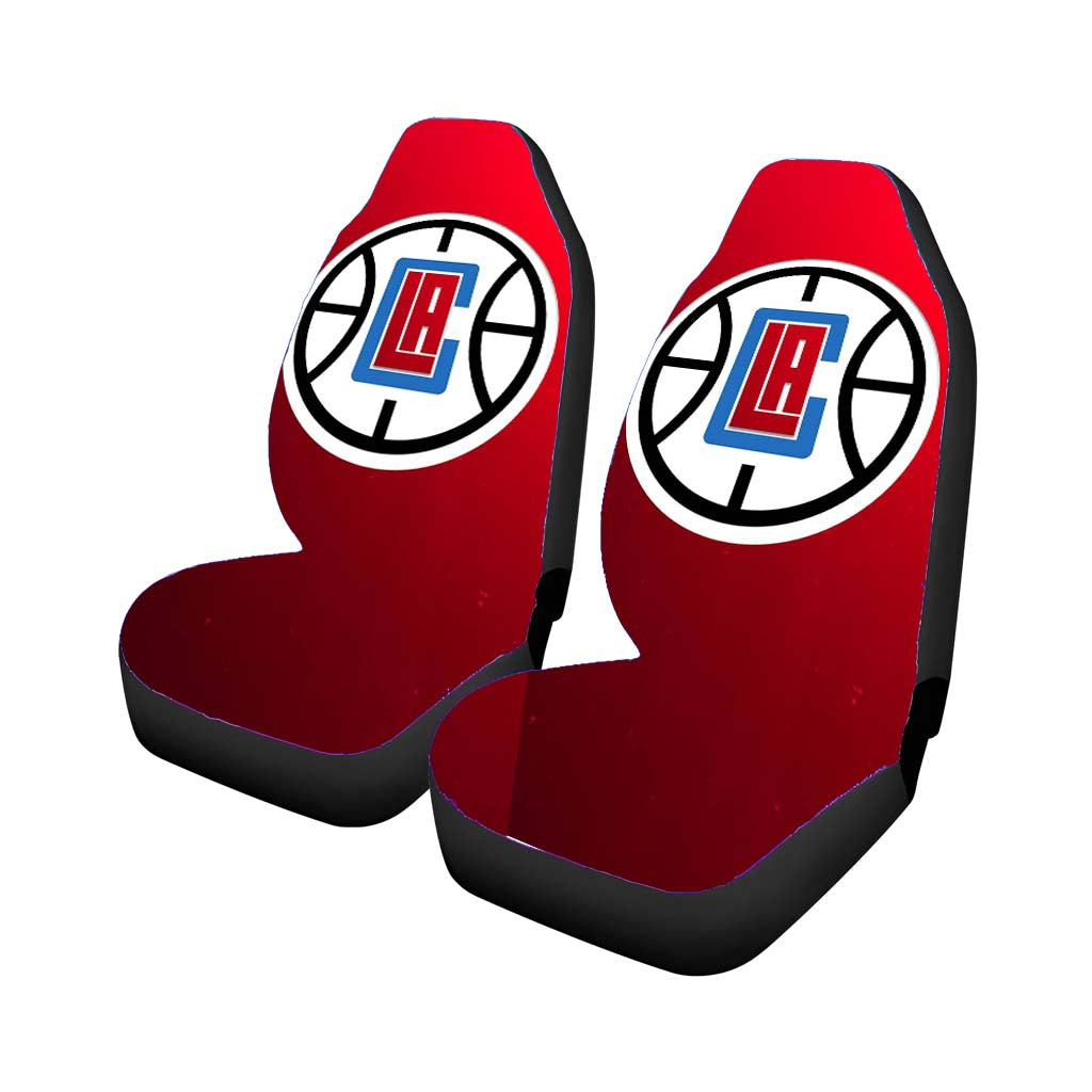 Los Angeles Clippers Nba Minimalist Logo Red Wallpaper Car Seat Covers